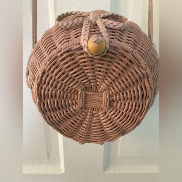 NWOT - Ulla Johnson Blush Rattan Bag - Picture 8 of 10